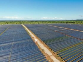Image d'une central solaire en Cote d'ivoire installée au Sol