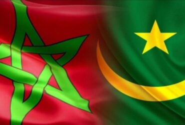 image des drapeaux du Maroc et de la Mauritanie