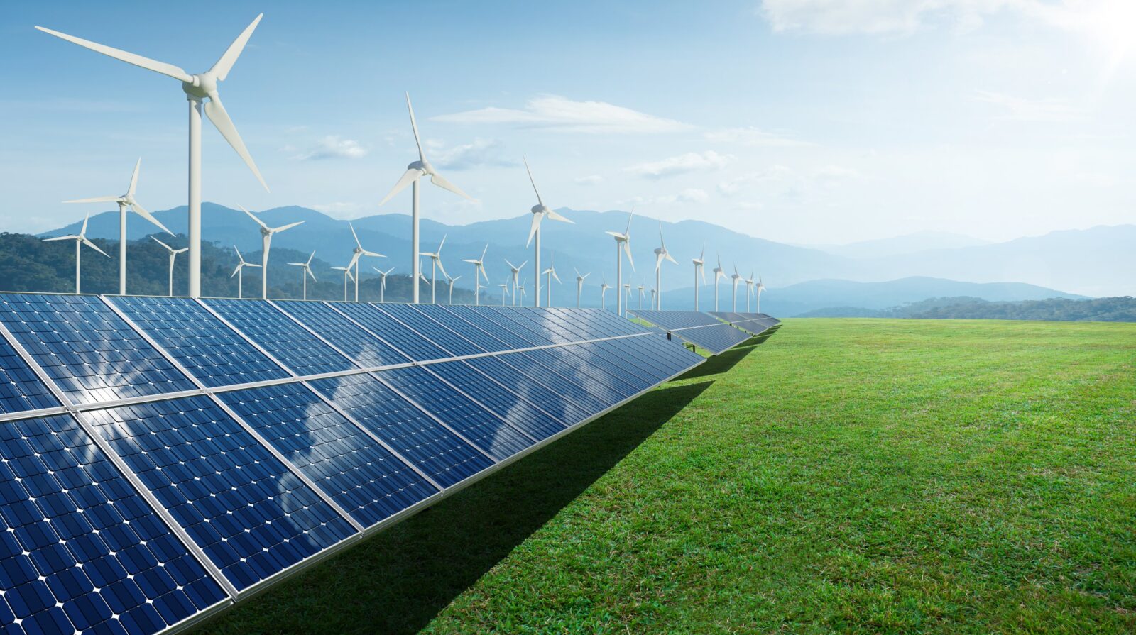 image représentative des énergies renouvelables éoliennes et solaires