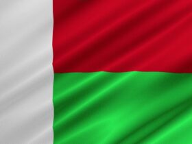 drapeau de madagascar. projet madagascar 50 MW
