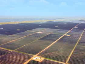 image aerienne de giga-solar park