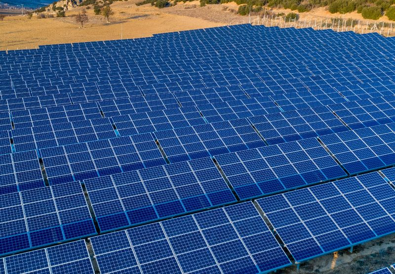 Image d'une ferme solaire - représentation Égypte solaire