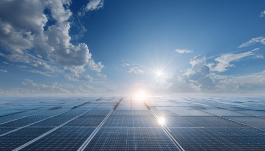 image de panneaux photovoltaiqe. fin de la TVA export chinoise