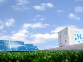 image representative d'hydrogène vert couplé à du solaire PV