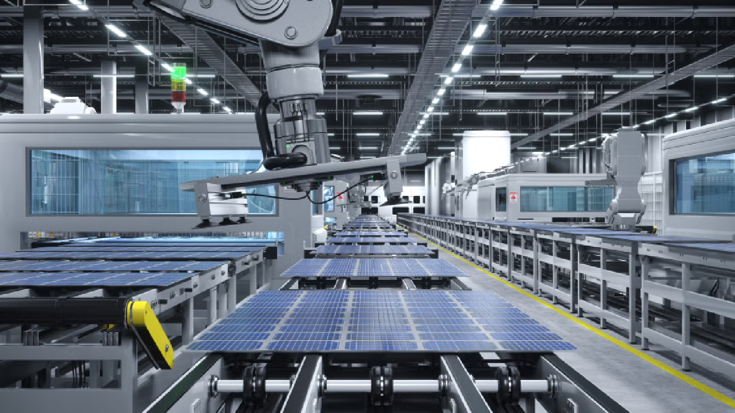 image representative de fabrication depanneau PV pour OCP group