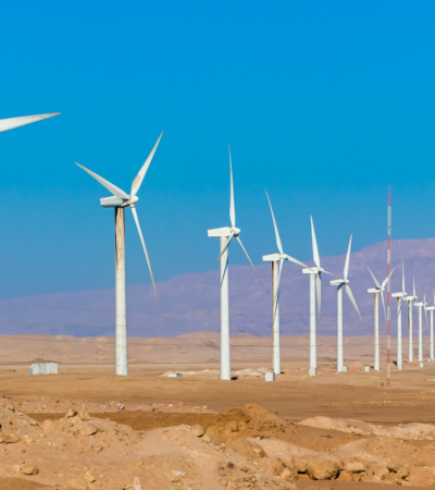 vue d'un projet éolien