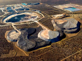 image de la mine lucara pour 30 MWp solaire