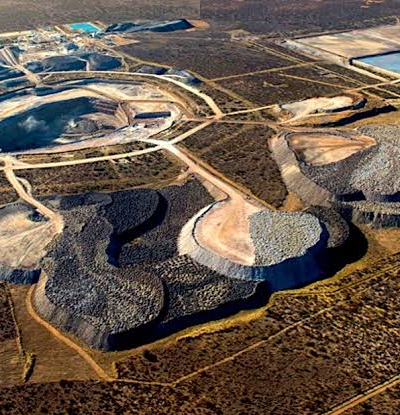 image de la mine lucara pour 30 MWp solaire