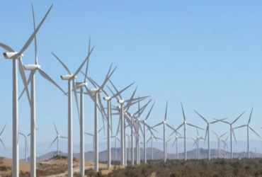 représentation du 1 100 MW d'éolien