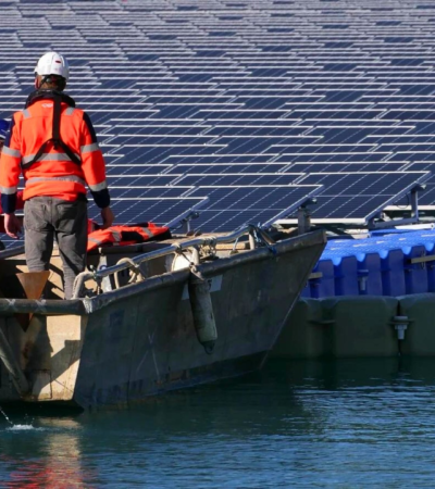 Image d'unprojet solaire flottant
