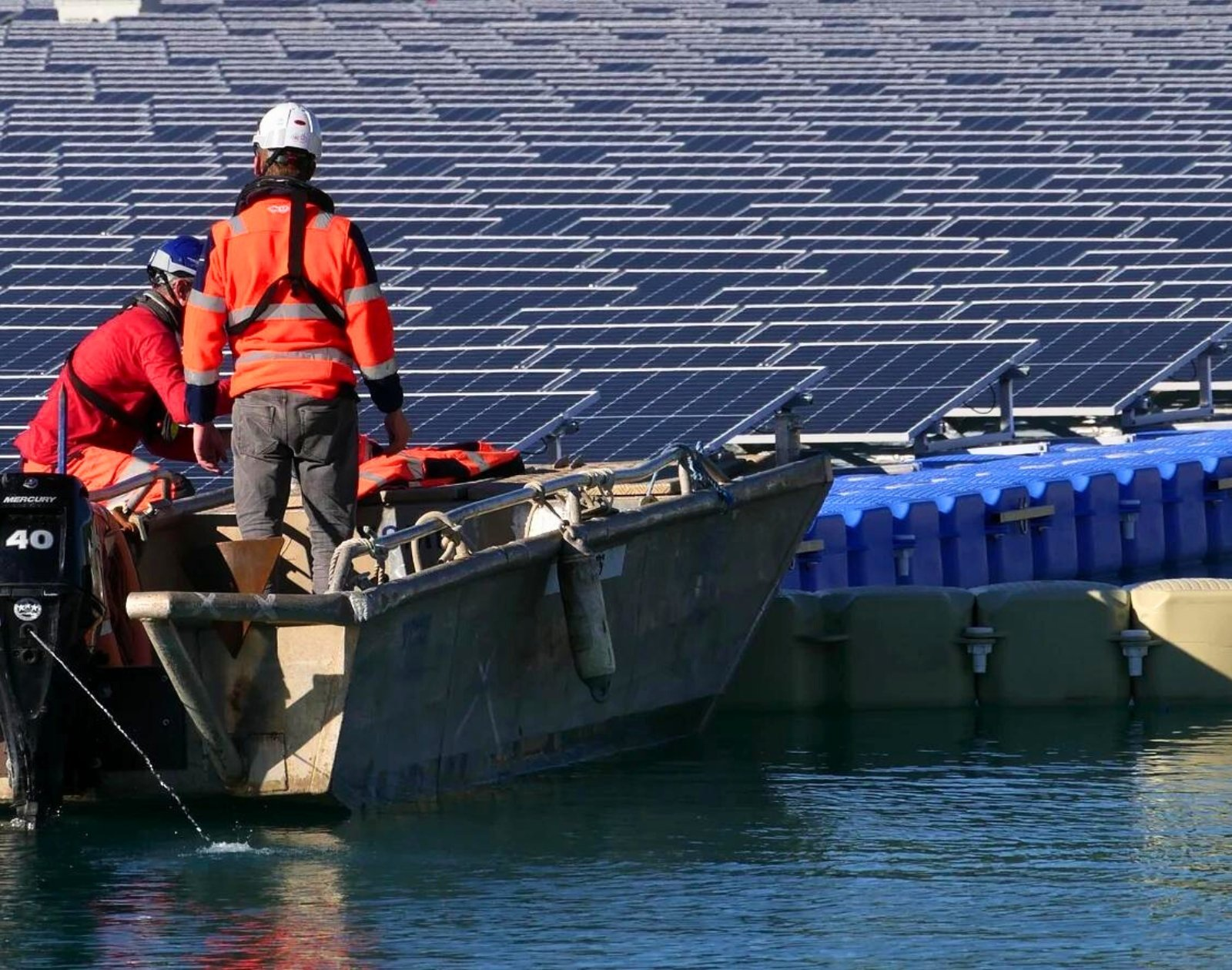 Image d'unprojet solaire flottant